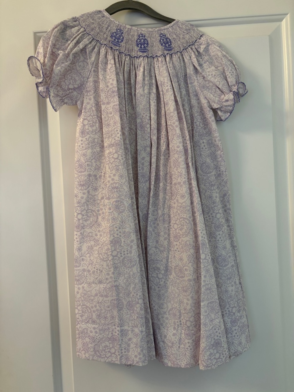 Ruth and Ralph Ginger Jar Lavender Floral Smocked Dress - Classic Style 6 NWOT